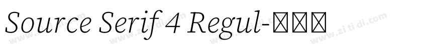 Source Serif 4 Regul字体转换